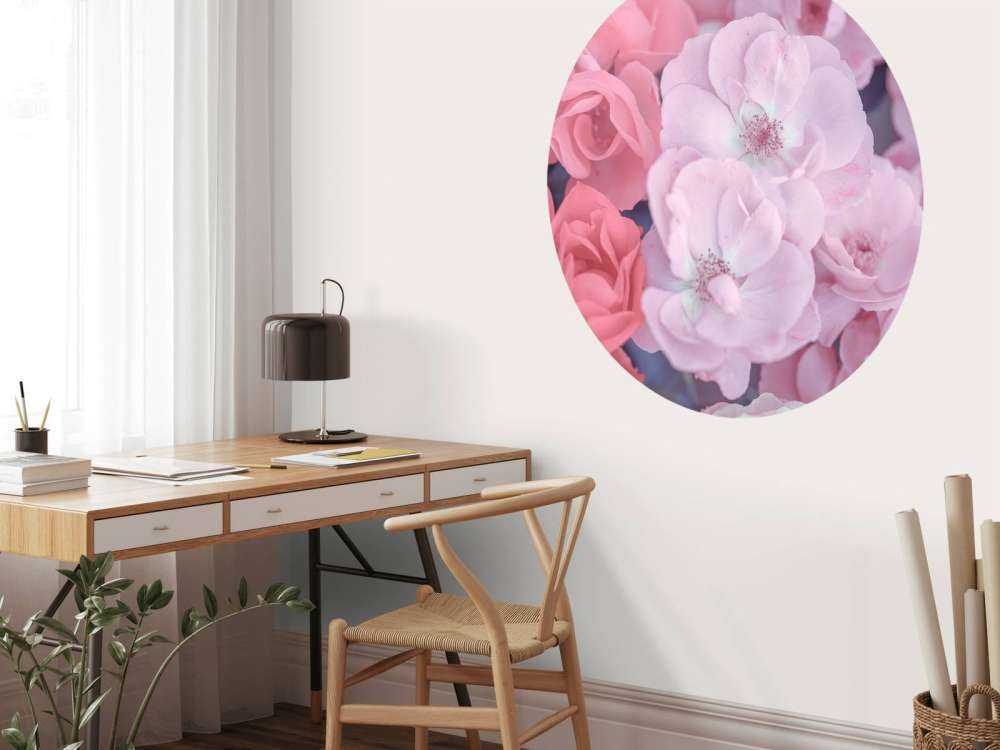 Pink clerical flowers