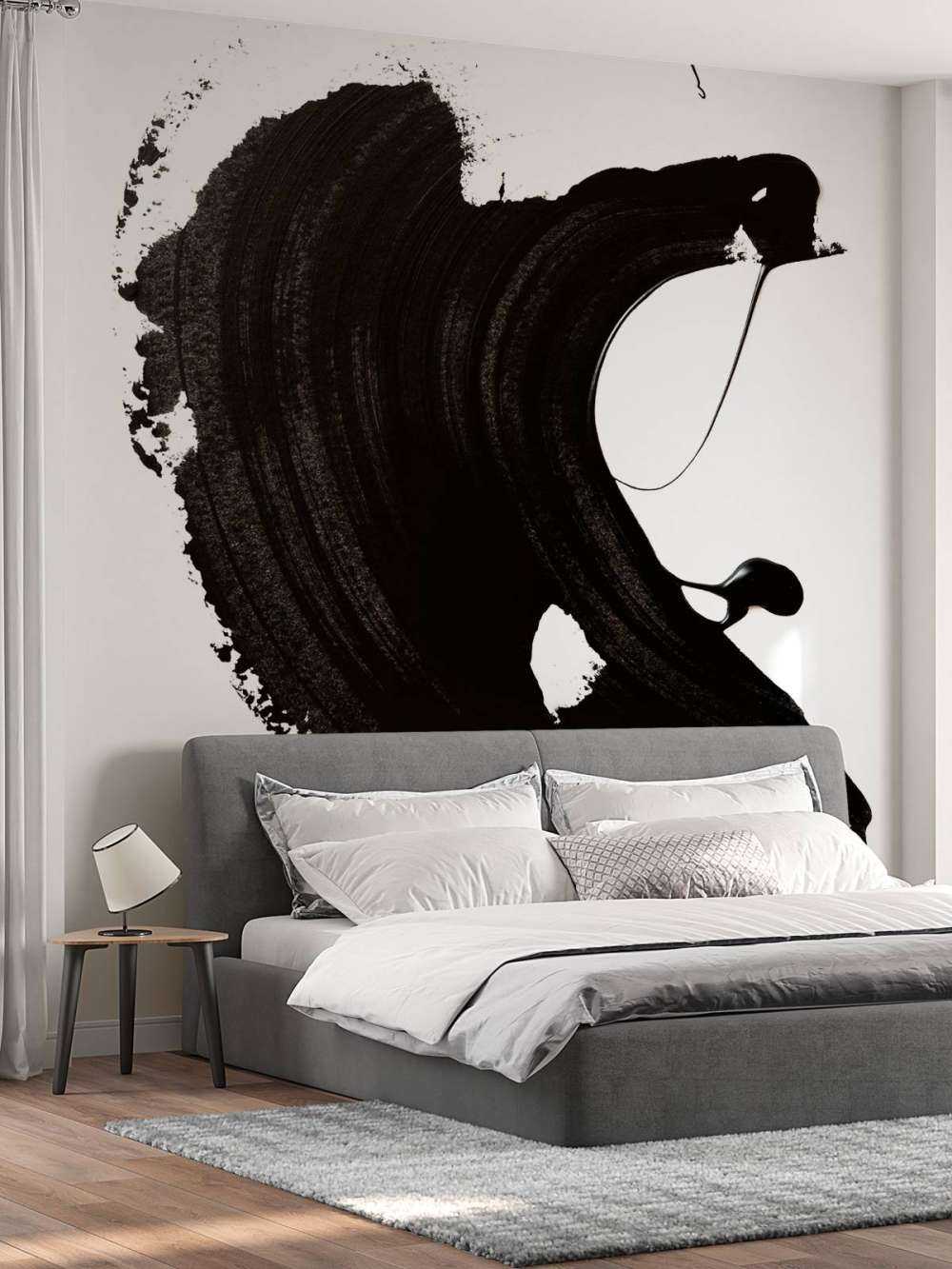 Black abstract Stroke