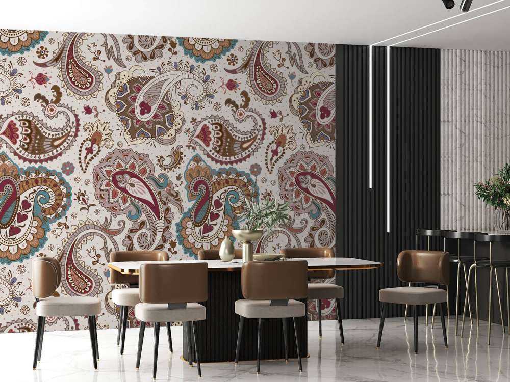 Colored flowers background