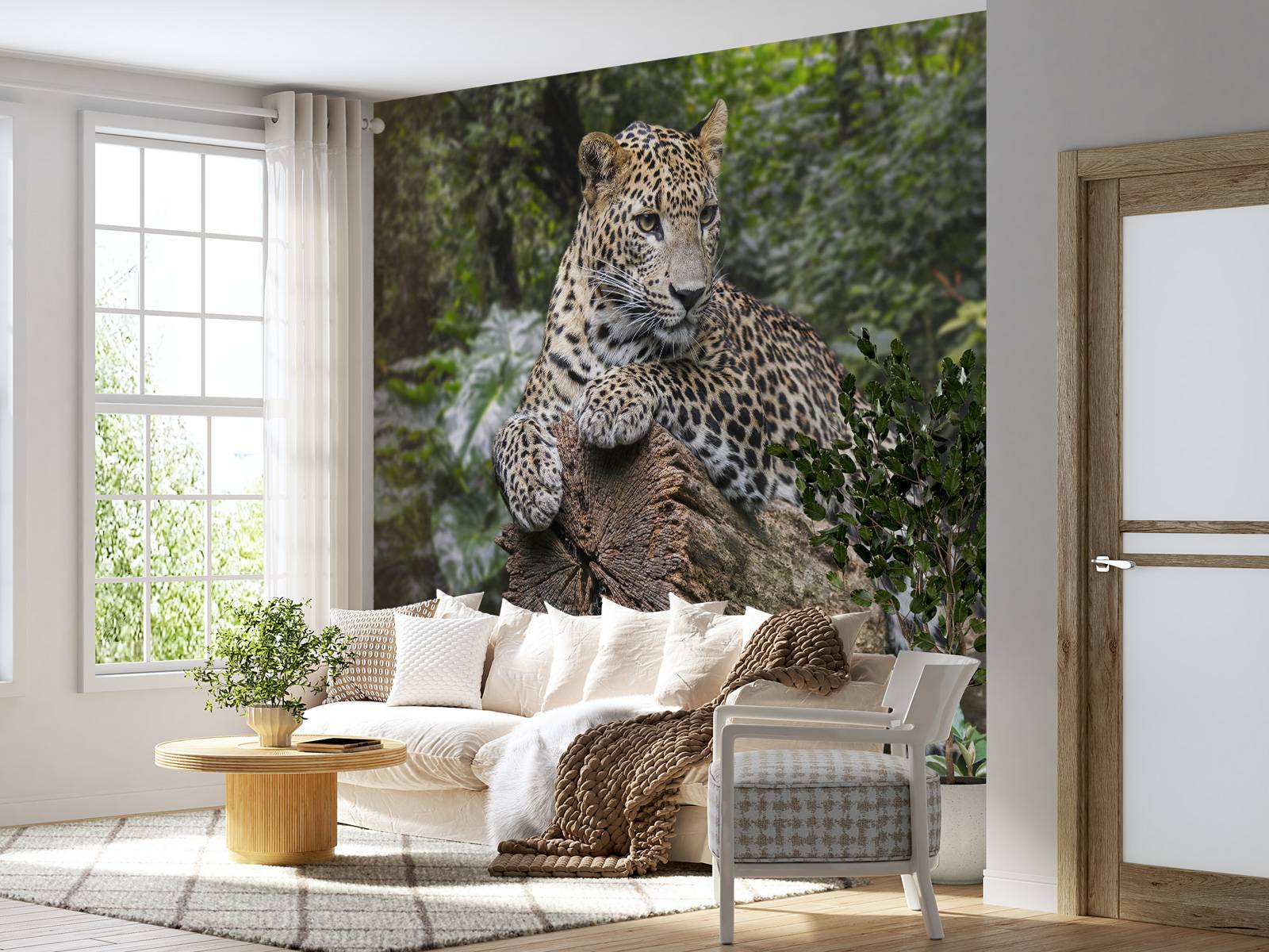 Leopard on tree
