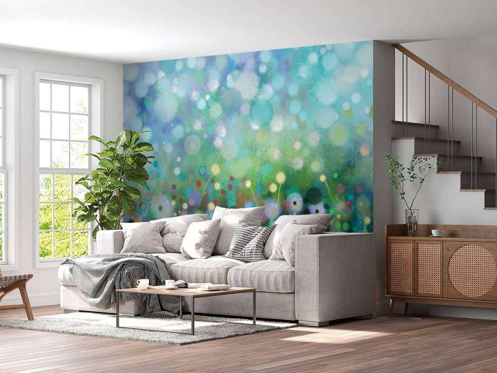 Abstracte bloemen aquarel