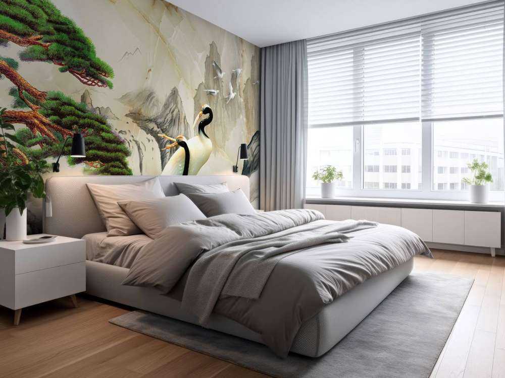 Cranes in a fantasy world