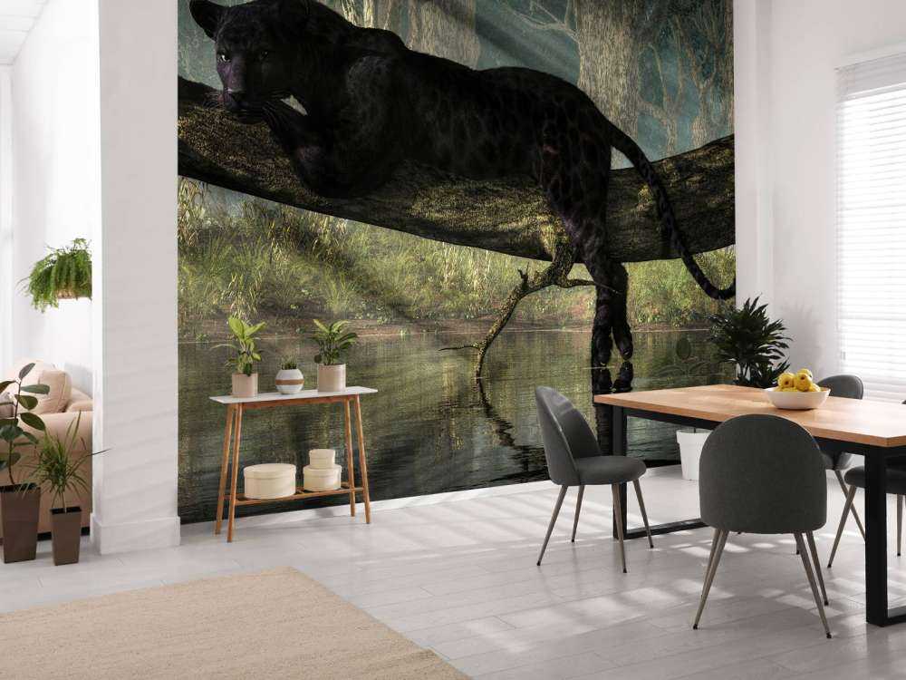 Panther in jungle