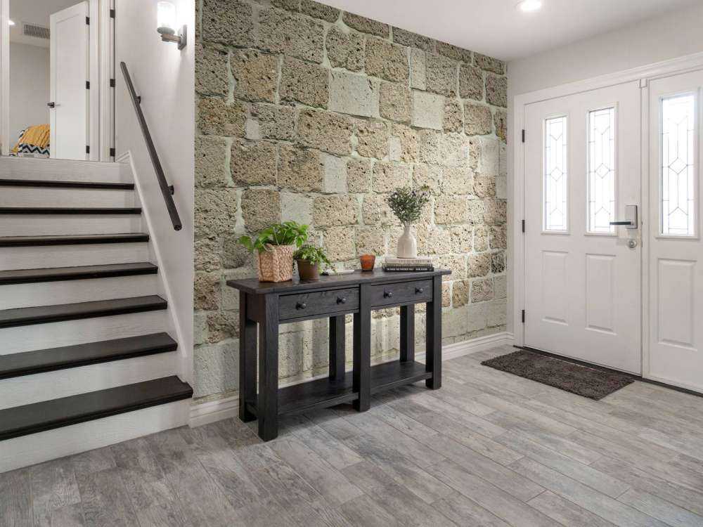 Wall with big bricks