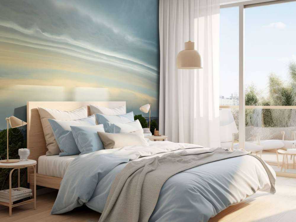 Plankwolk (Shelfcloud) boven heidegebied