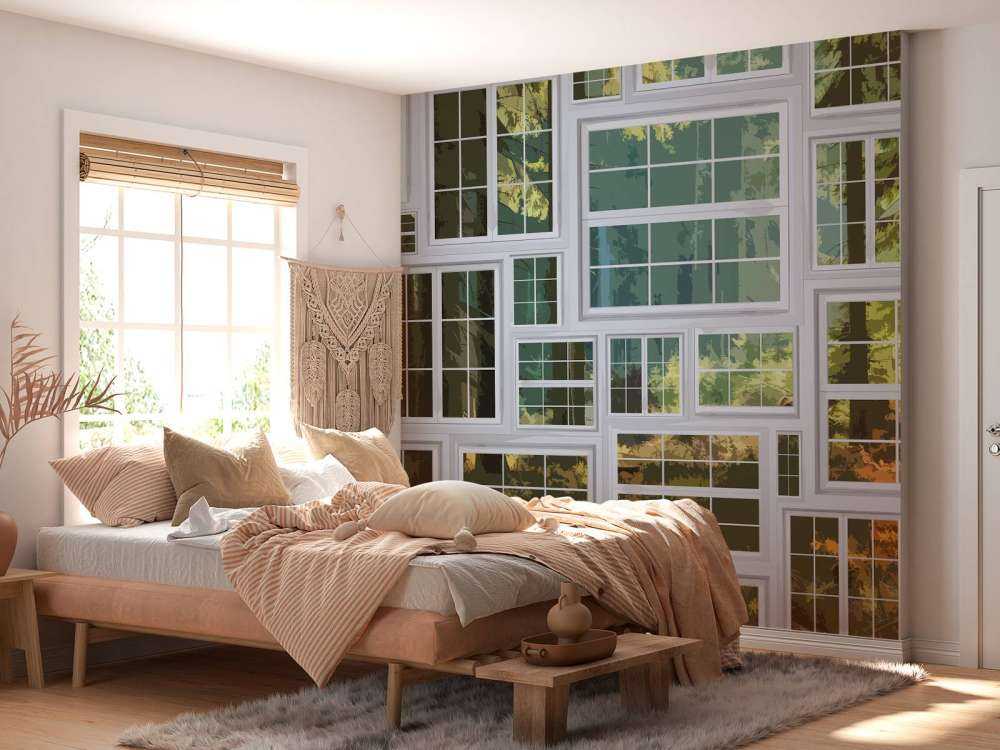 Getekend tuin uitzicht