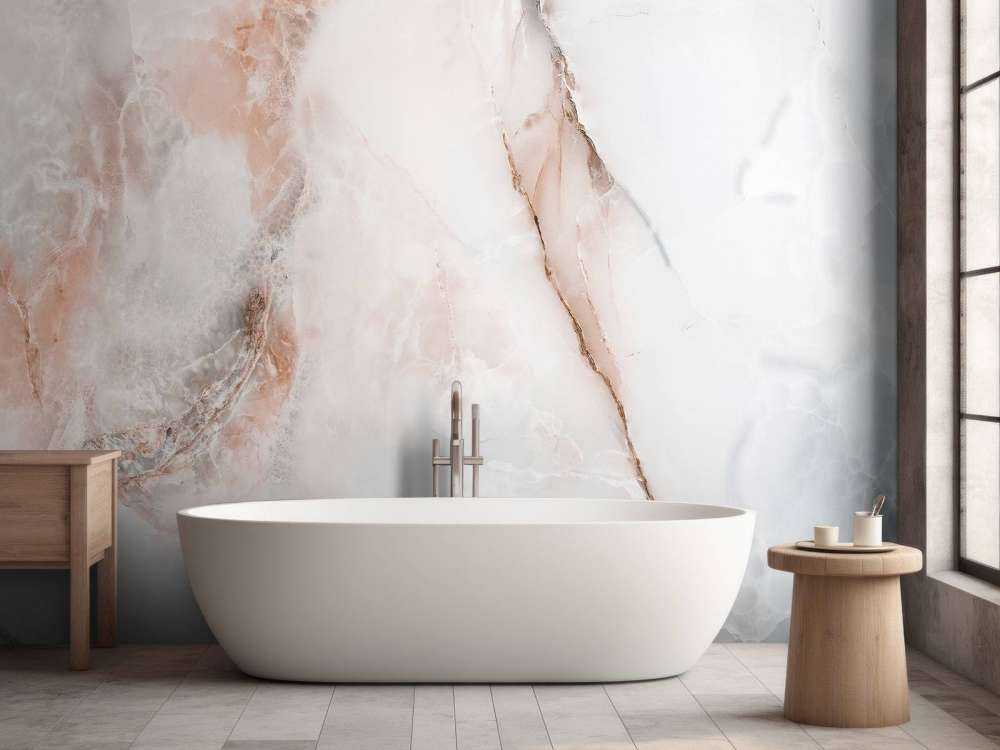 Marble with pink tint