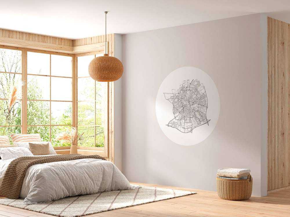 Map of Apeldoorn, white