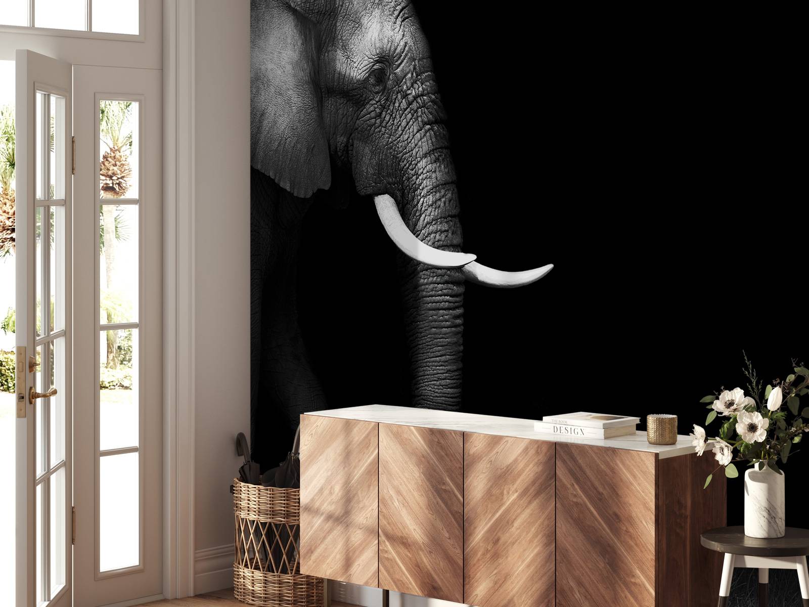 Elephant on grass