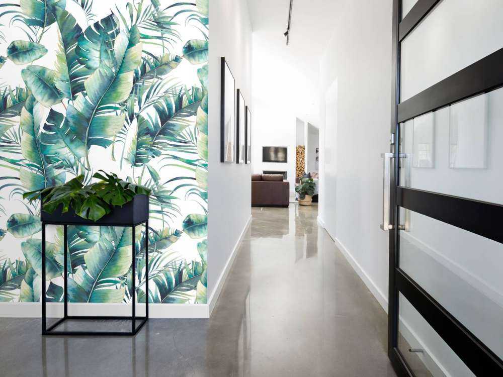 Painted palm leaves