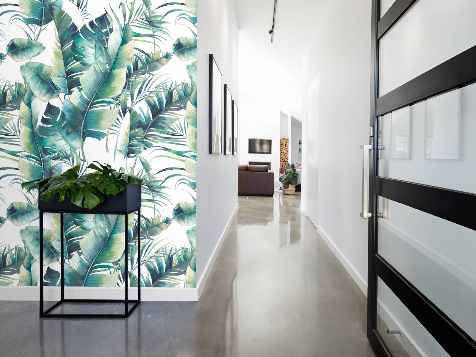 Painted palm leaves