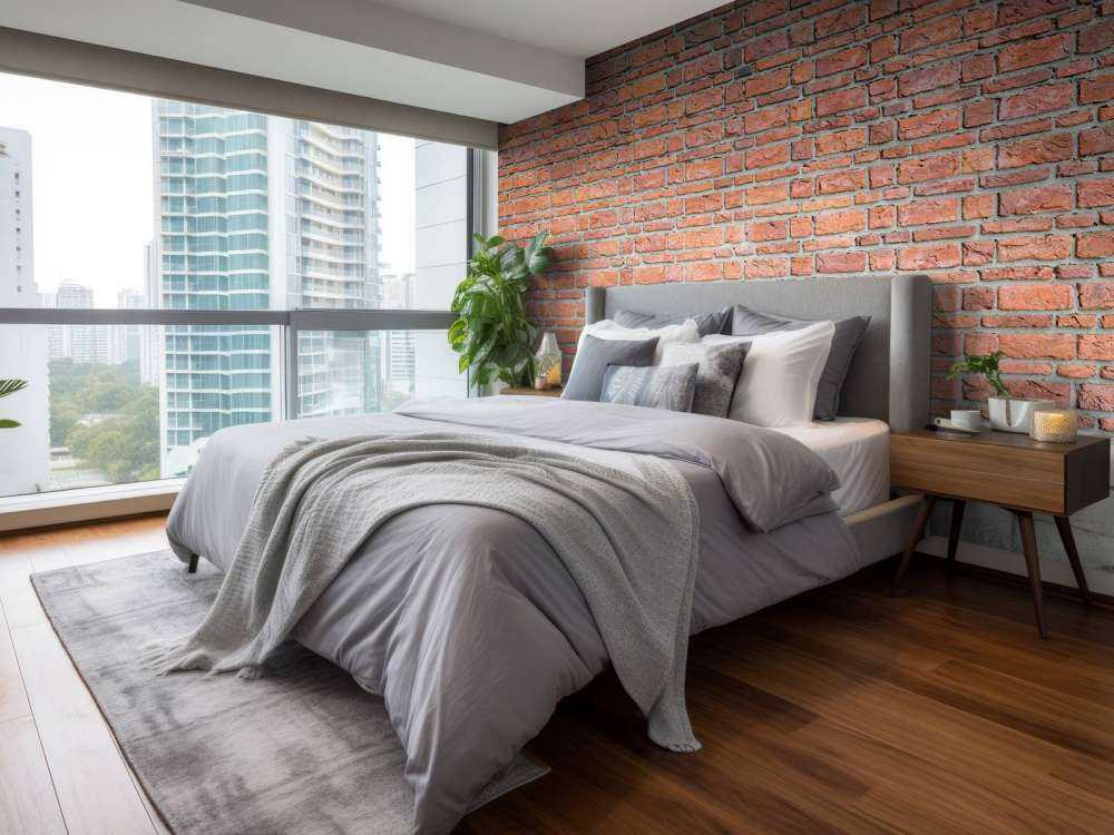 Bricks with old concrete