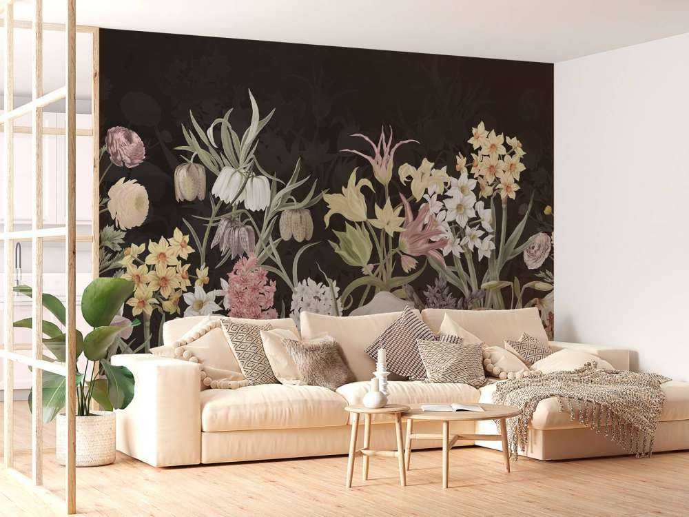 Spring Flowers - Midnight Bloom