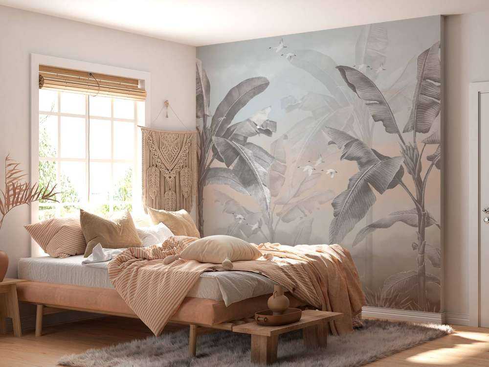 Tropical banana trees