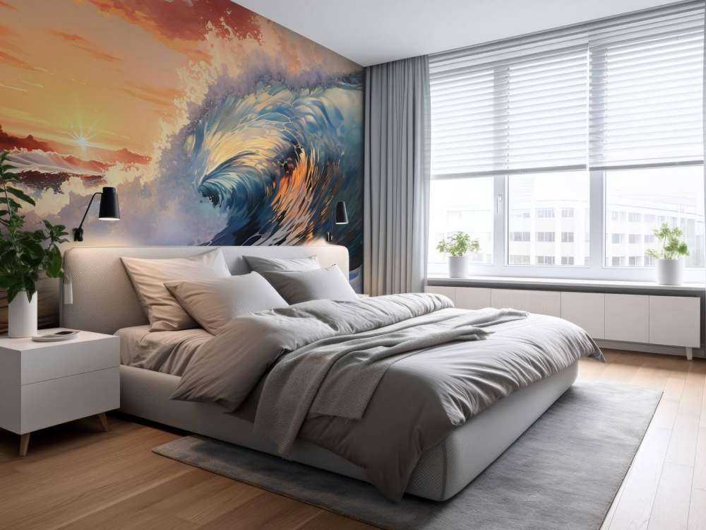 A Wave over the Sunset