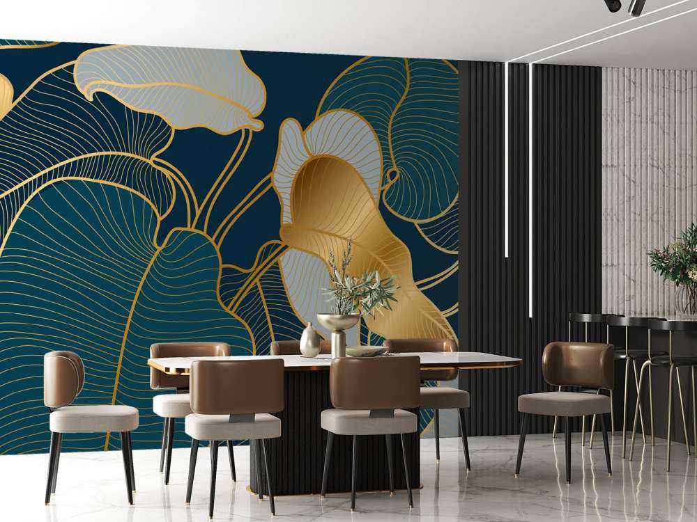 Luxury gold Art Deco