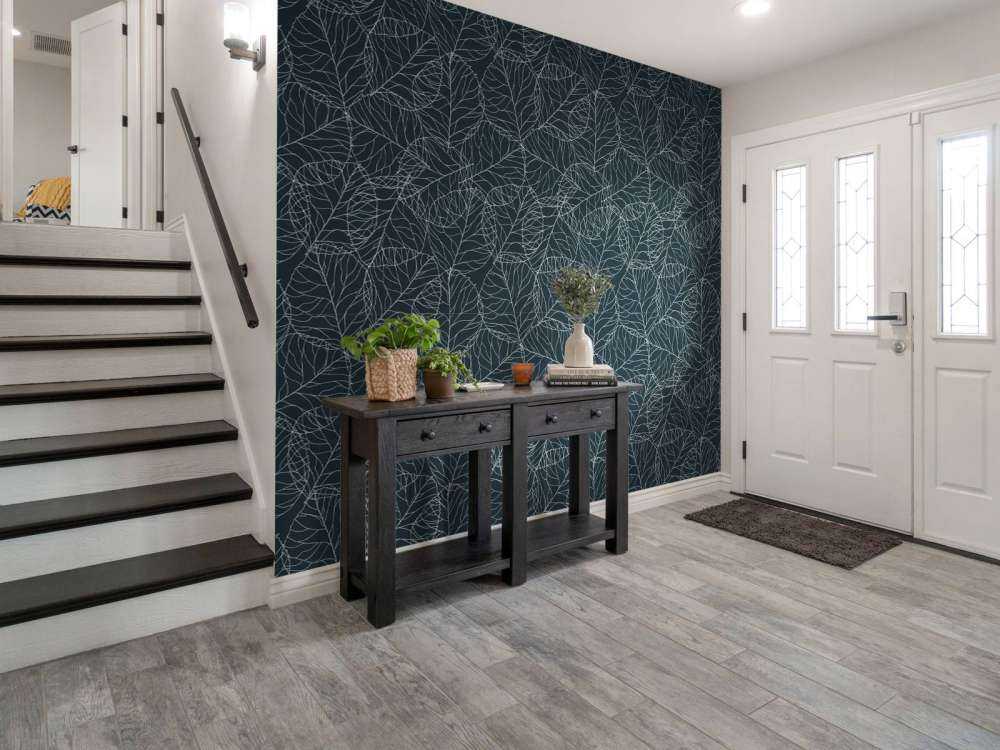 Illustrated leaf pattern