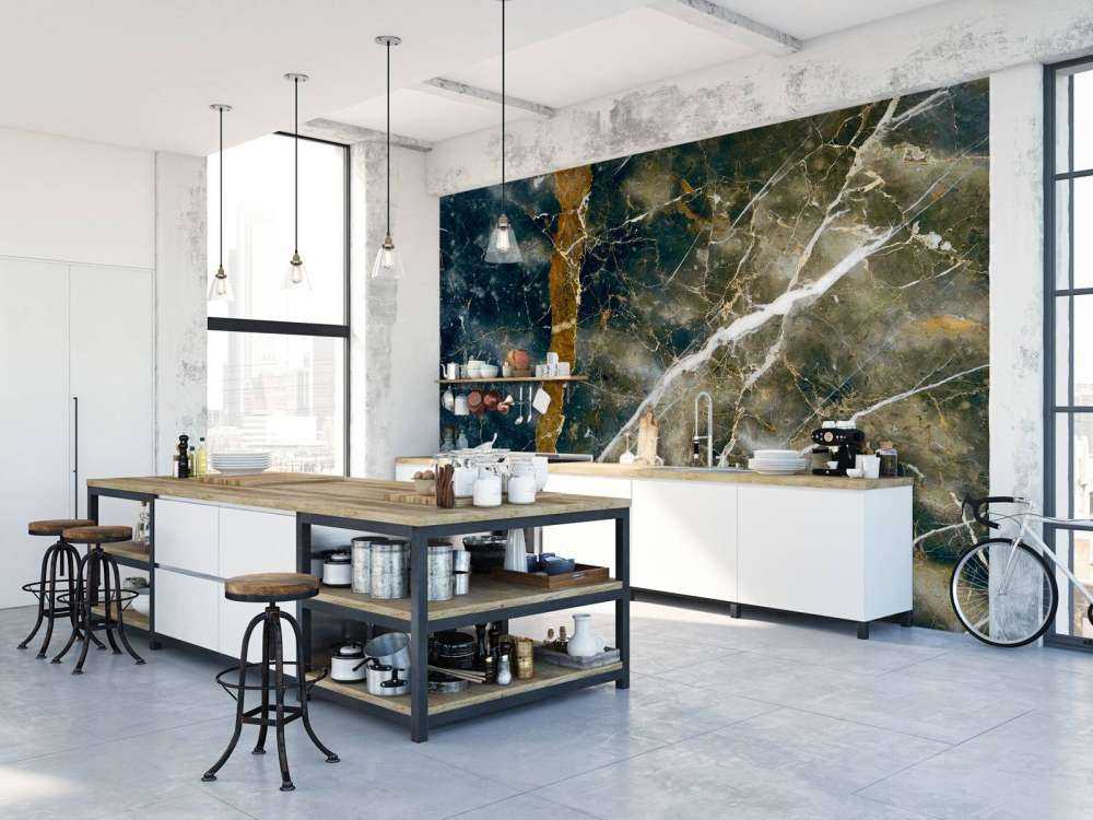 Marble with clouds structure