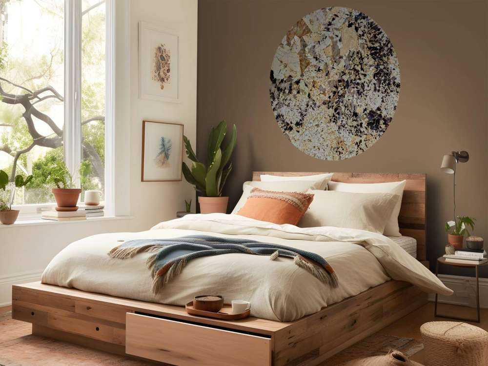 Brown coloured marble