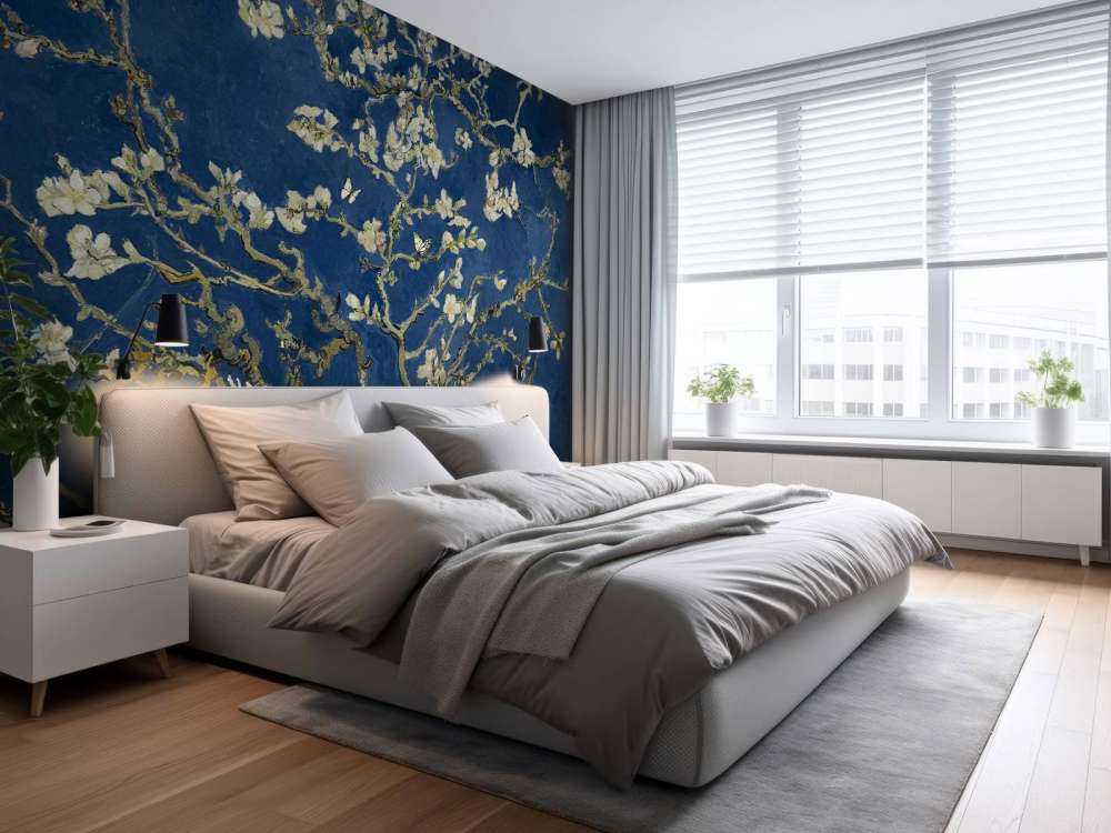 Almond blossom in the night