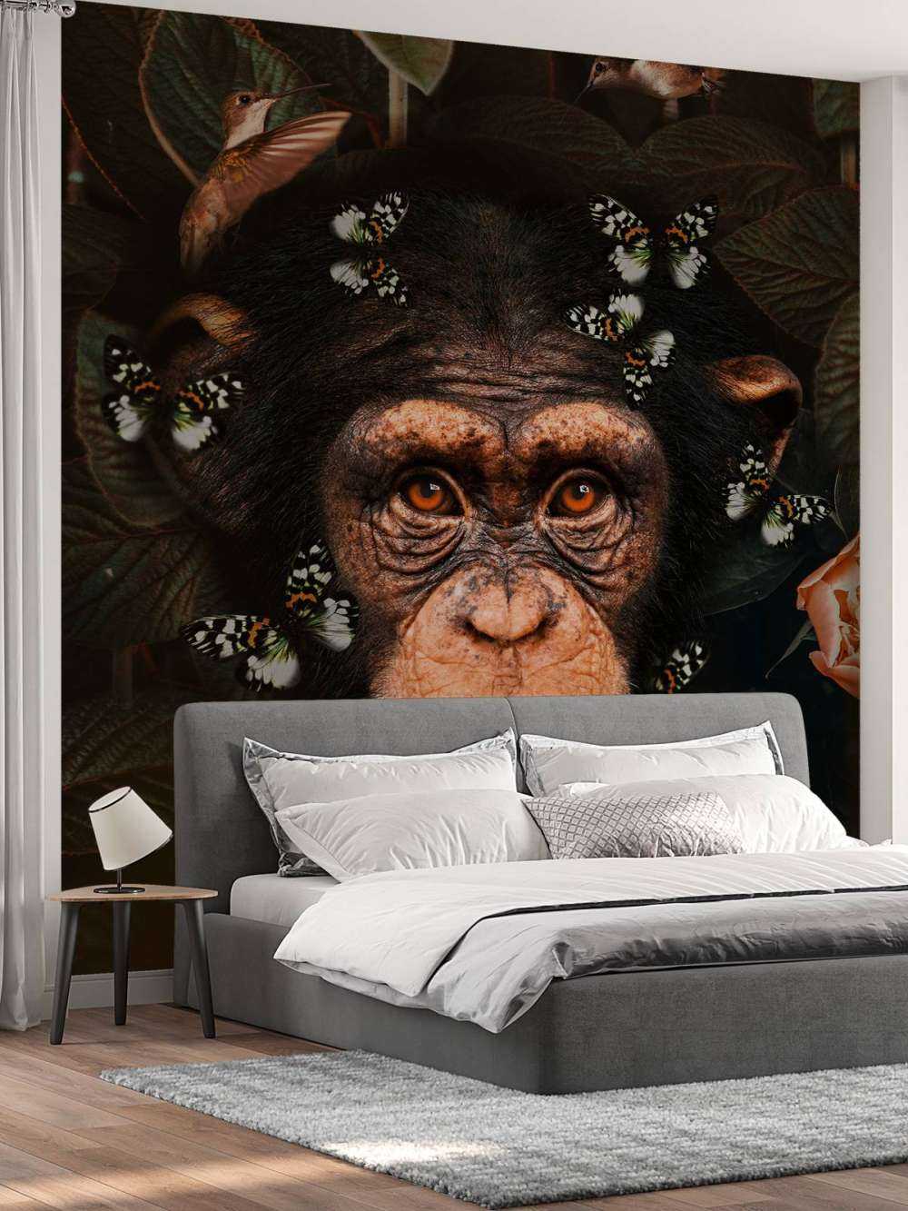 Tropical Chimpanzee Portrait