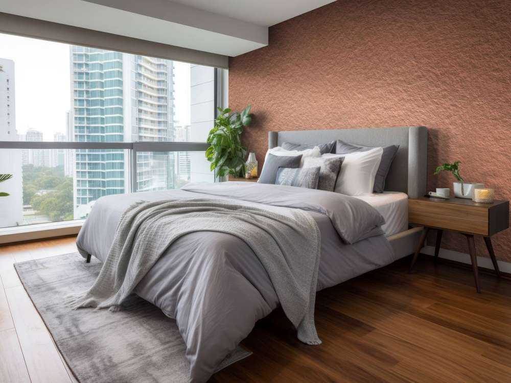 Terracotta concrete with structure