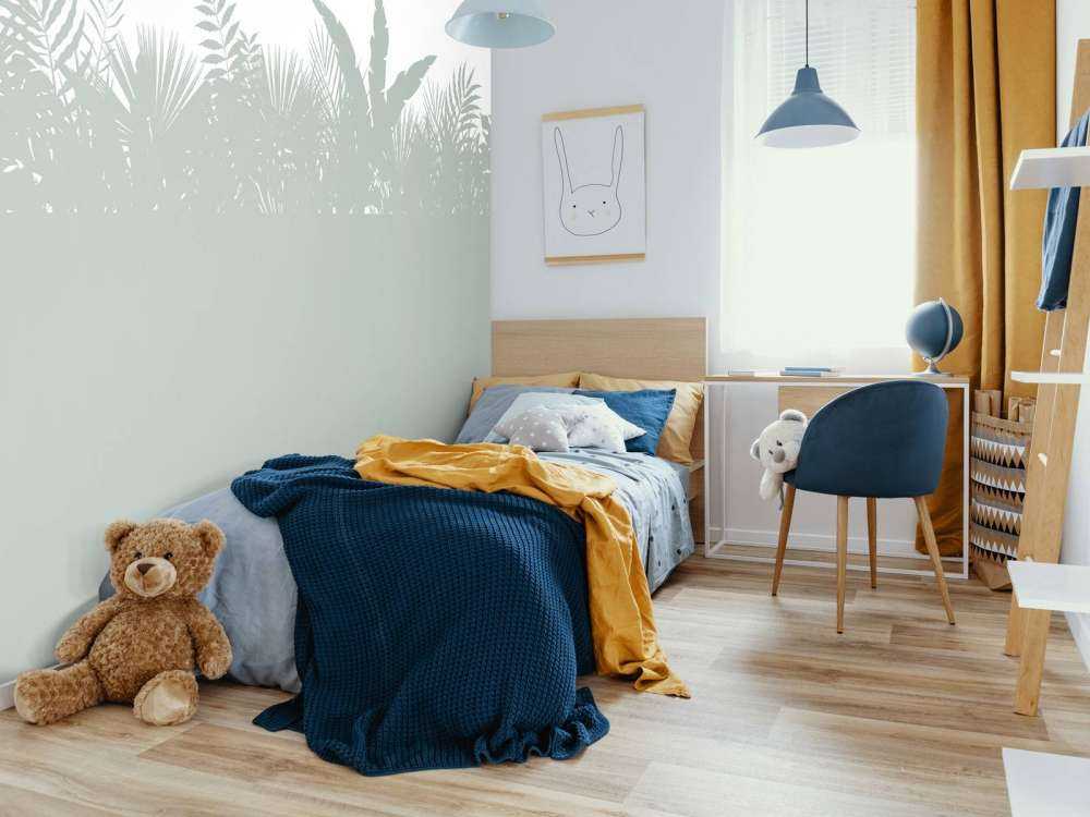 Silhouettes palm leaves, light green