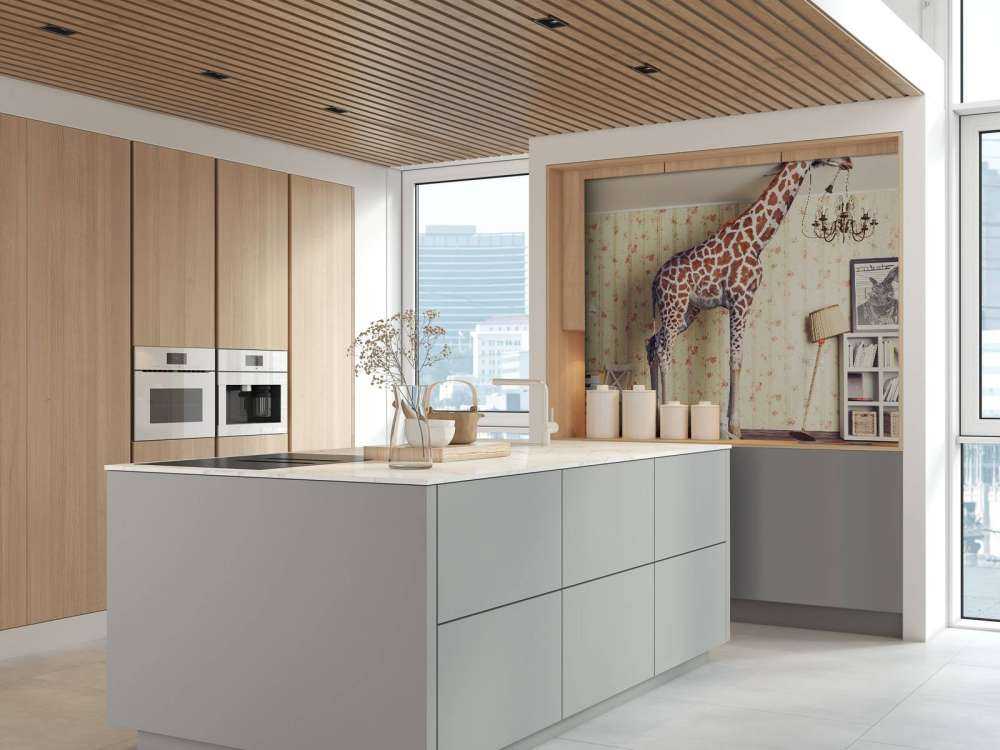 Giraffe in the living room