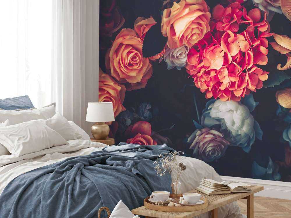 Vintage bouquet of roses