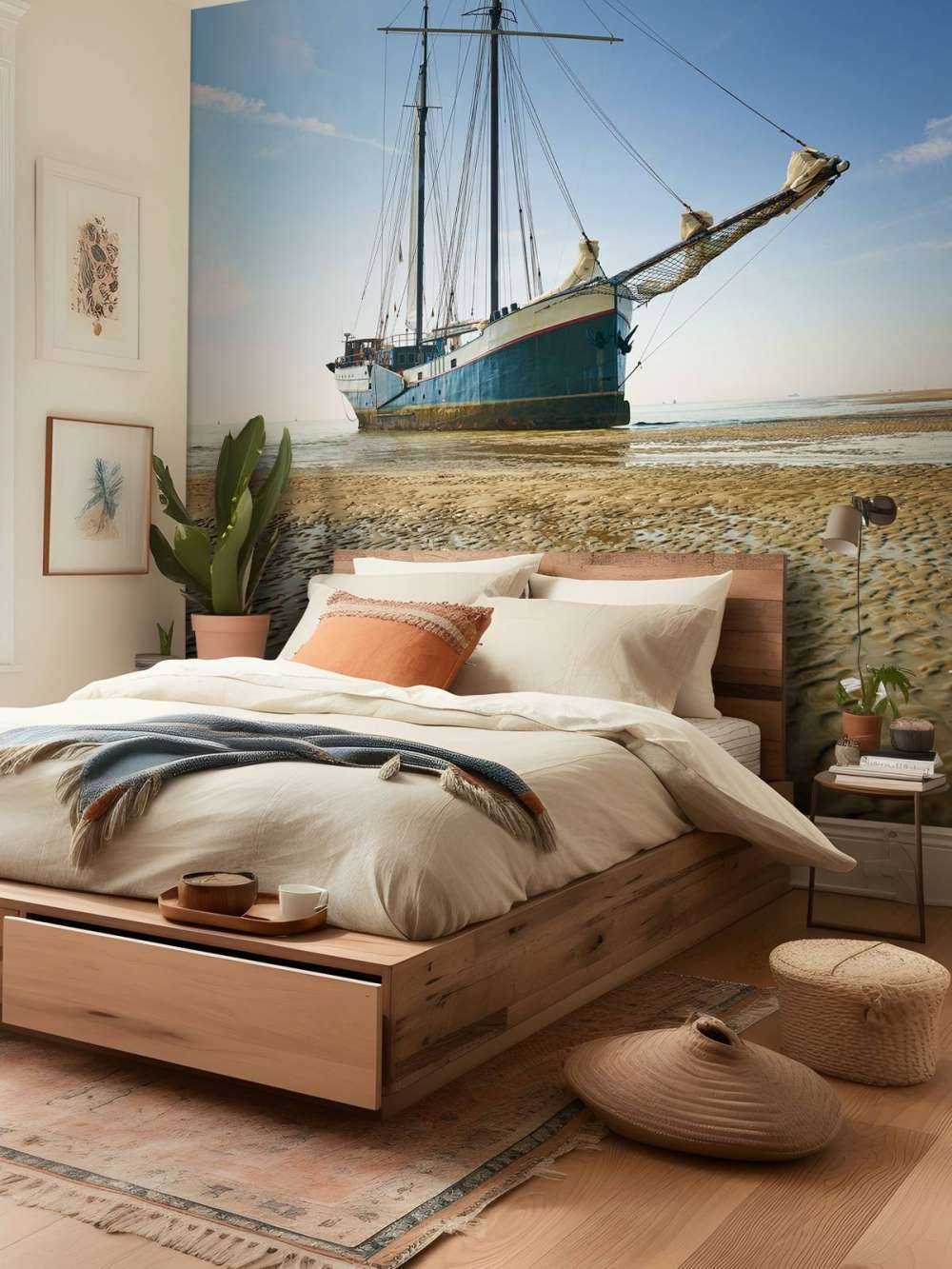 Ship on the mudflats