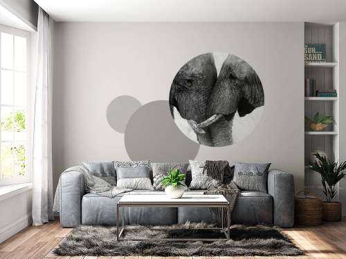Photo wallpaper elephants