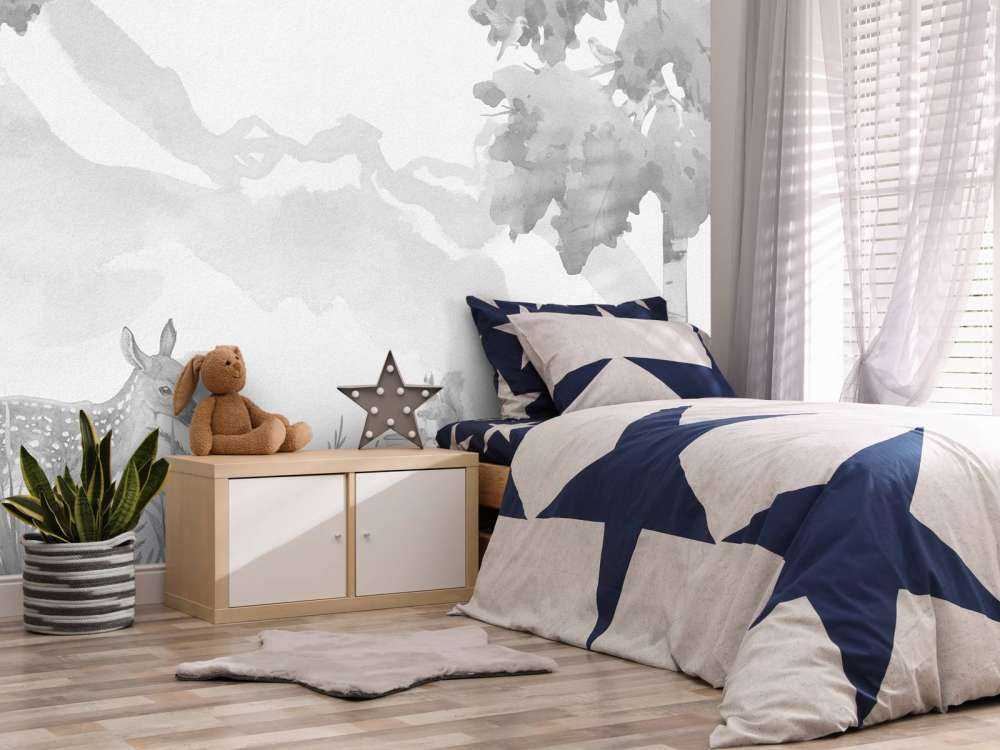 Deer in grey shades