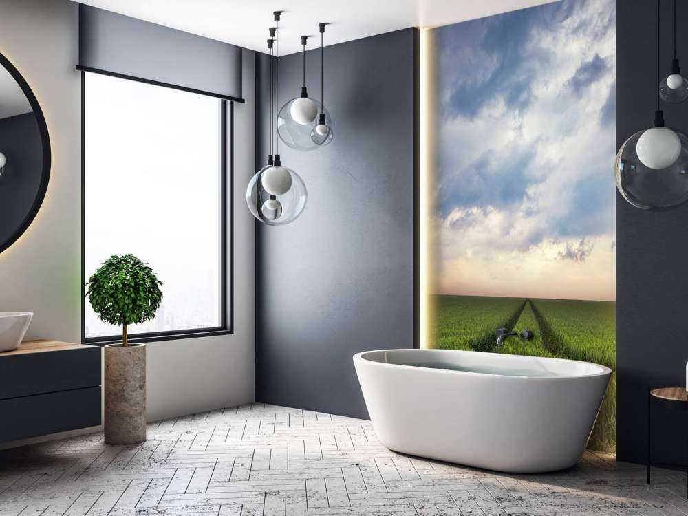 Tracks in wheat field