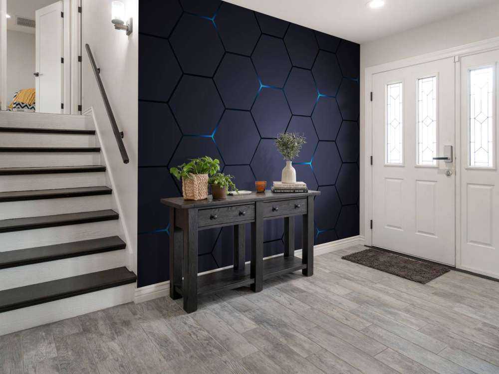 Dark grey hexagons