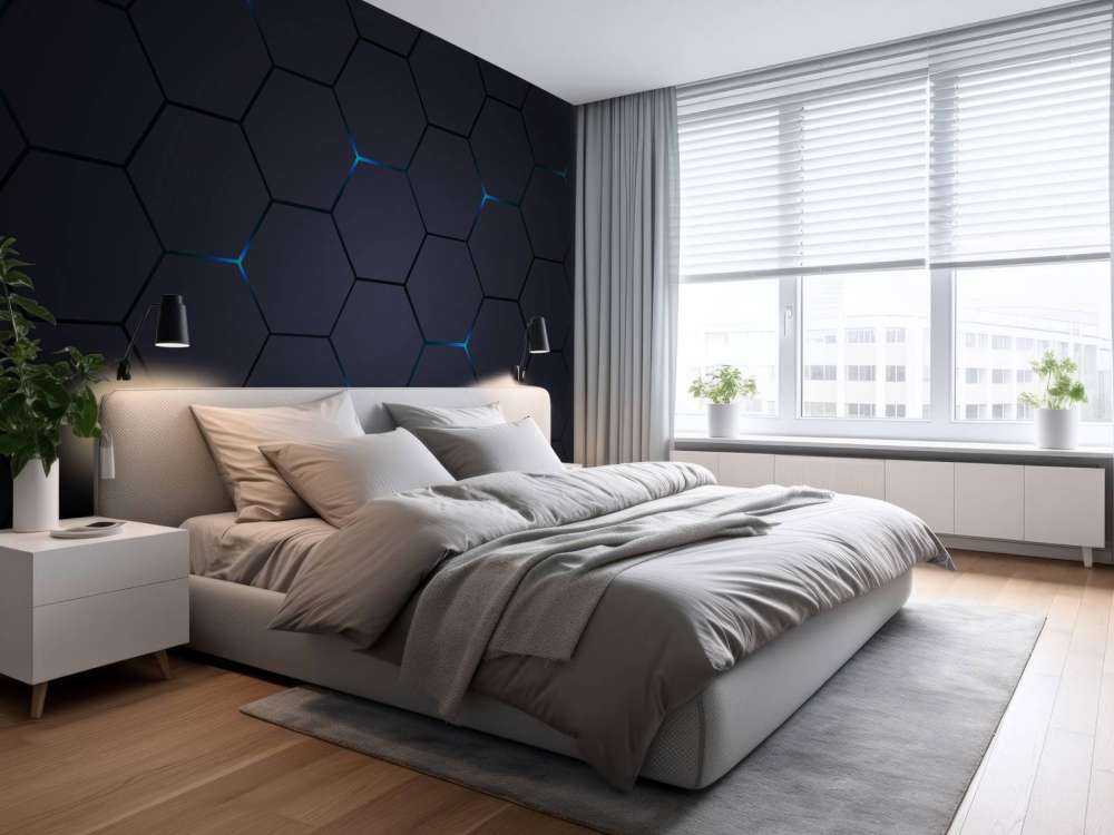 Dark grey hexagons
