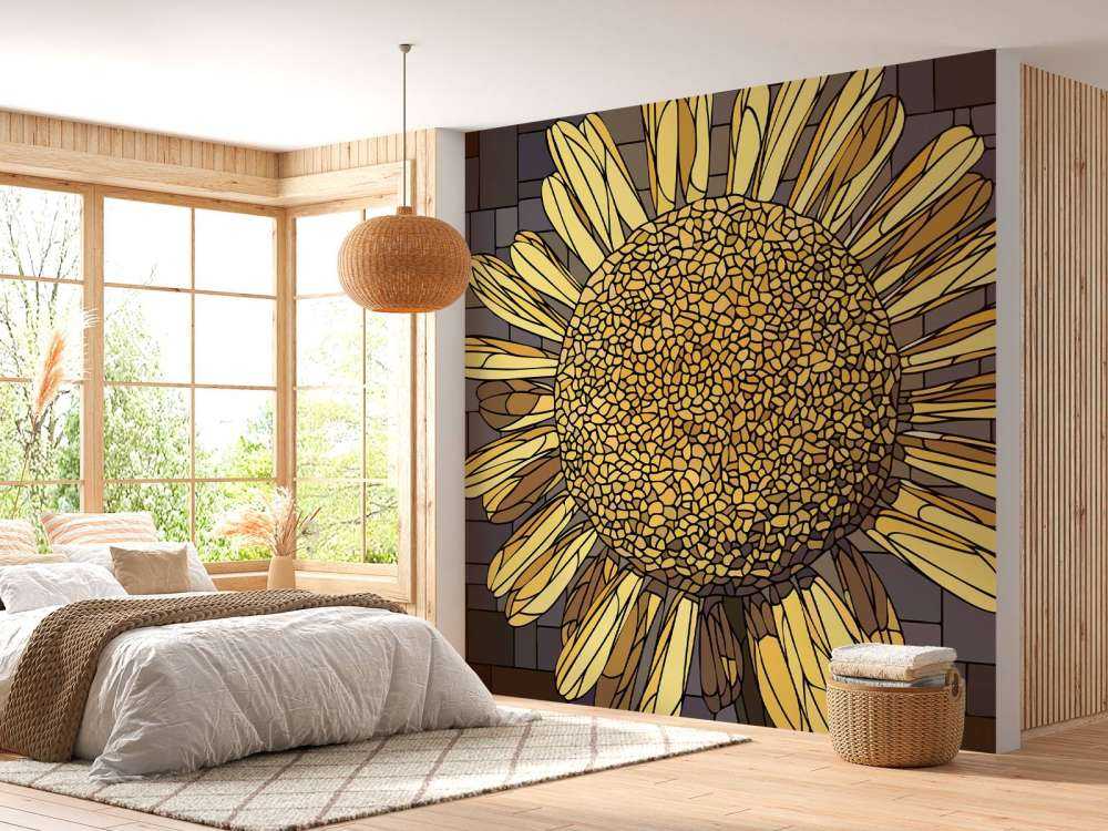 Yellow chamomile flower