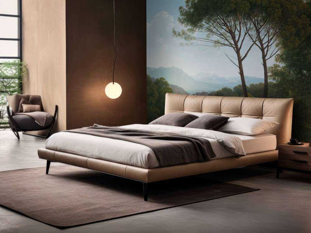 Italian landscape with pine trees