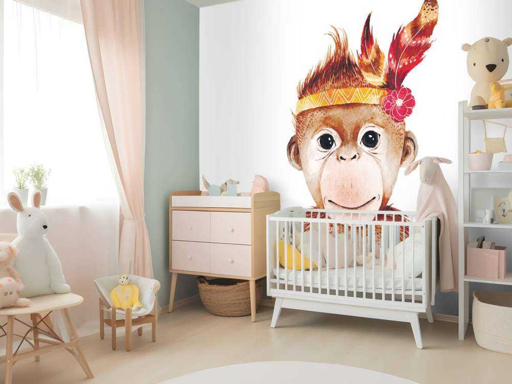 Monkey of watercolour