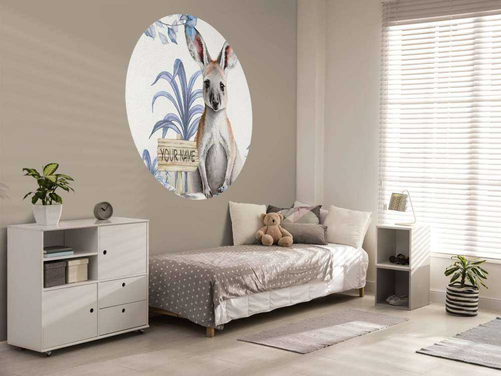 Jungle baby kangaroo blue