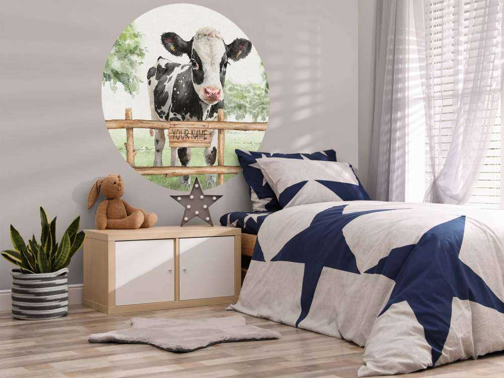 Young cow in a meadow