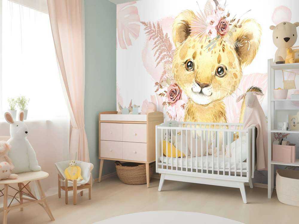 Pink jungle lioness baby