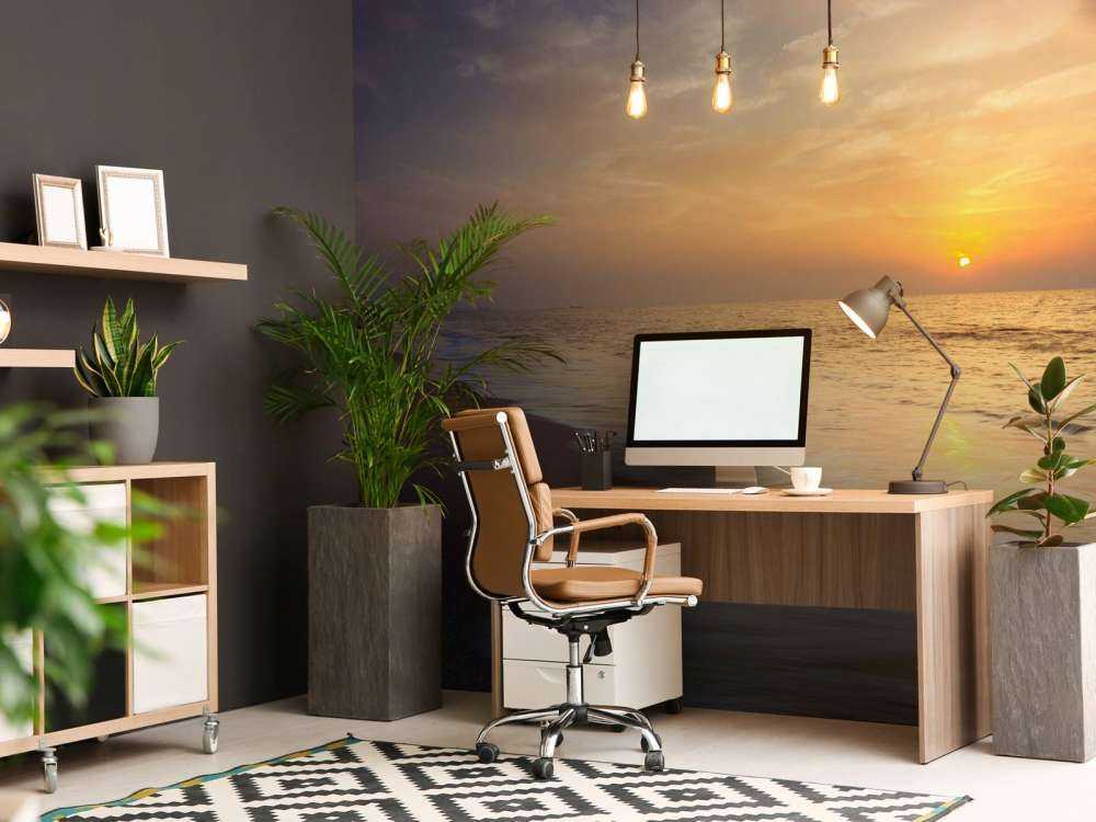 Evening view of beautiful beach in Israel