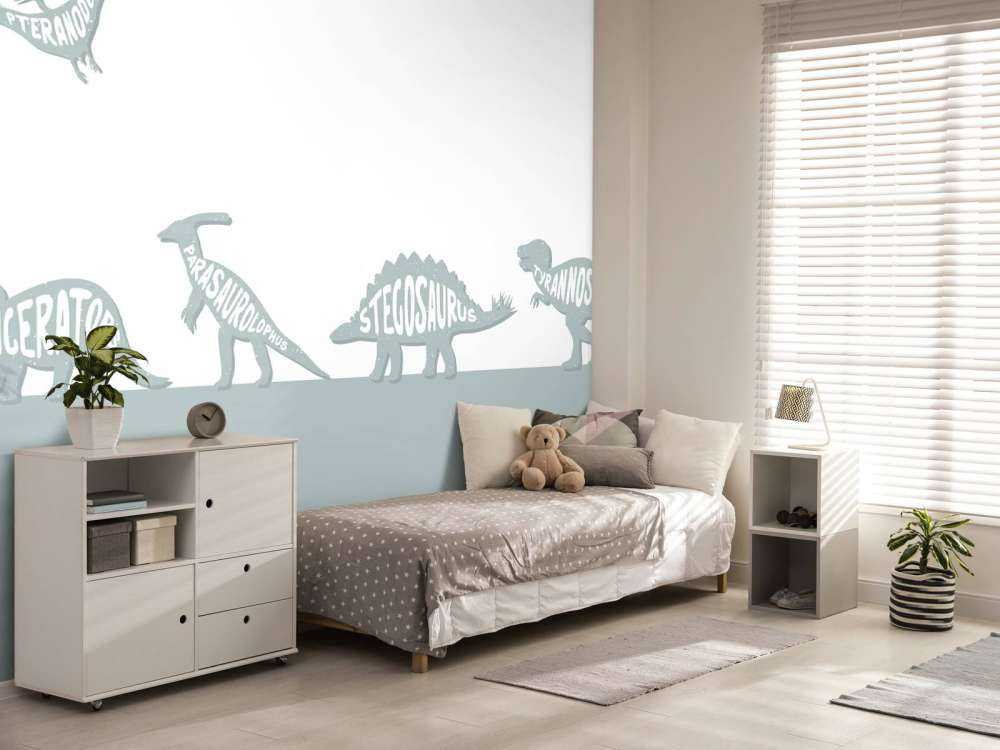 Dinos with text in blue