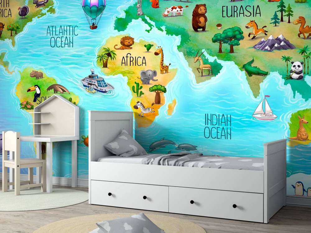 World map for kids