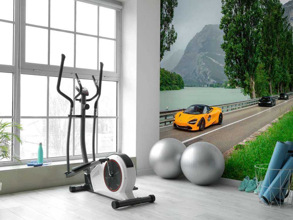 Ride through the Alps along the lake.