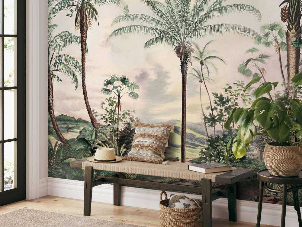 Romantic Tropics Dark Green