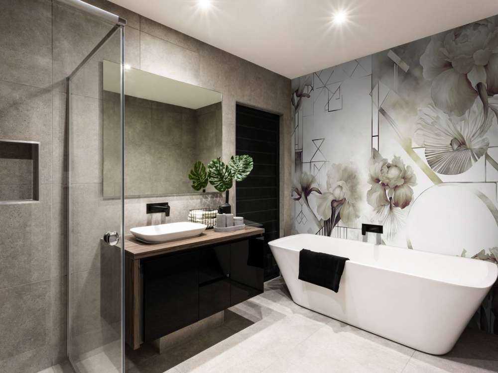 Watercolor Geometry Green