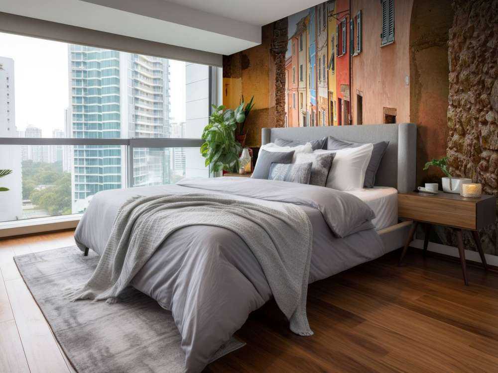 Italian street with arch