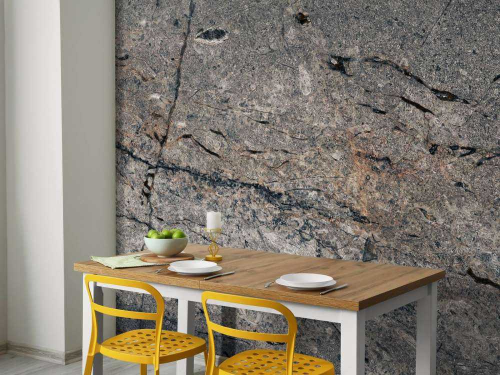 Grey marble structure