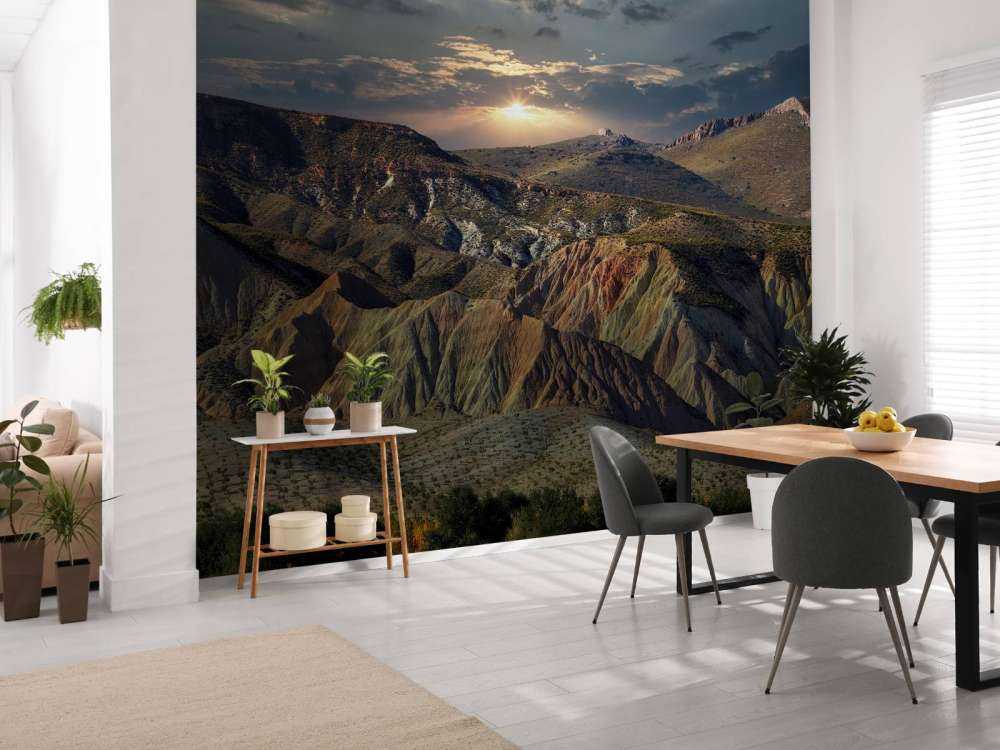 Sunset in the mountains